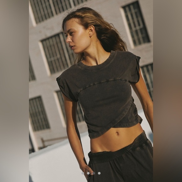NWT FP Movement Free People Crossover top only Black Large - Picture 7 of 10